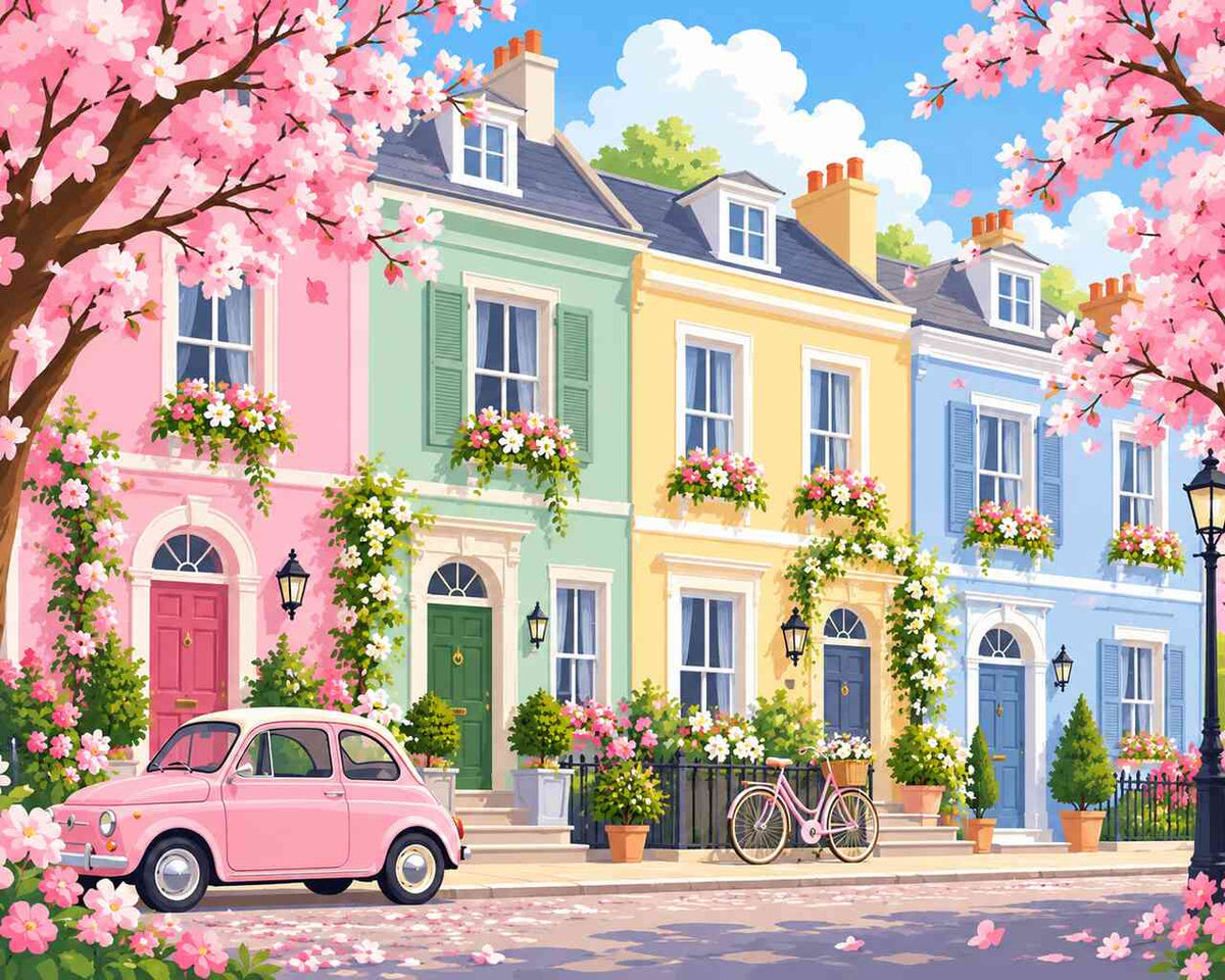 Paint by Numbers - Springtime magic in the pastel district