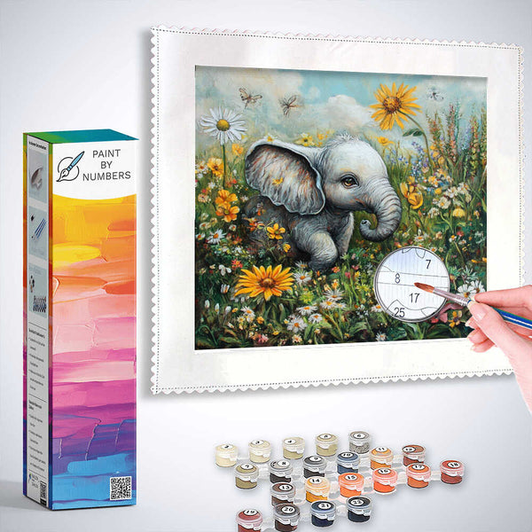 Paint by Numbers - Spring magic in the elephant heart