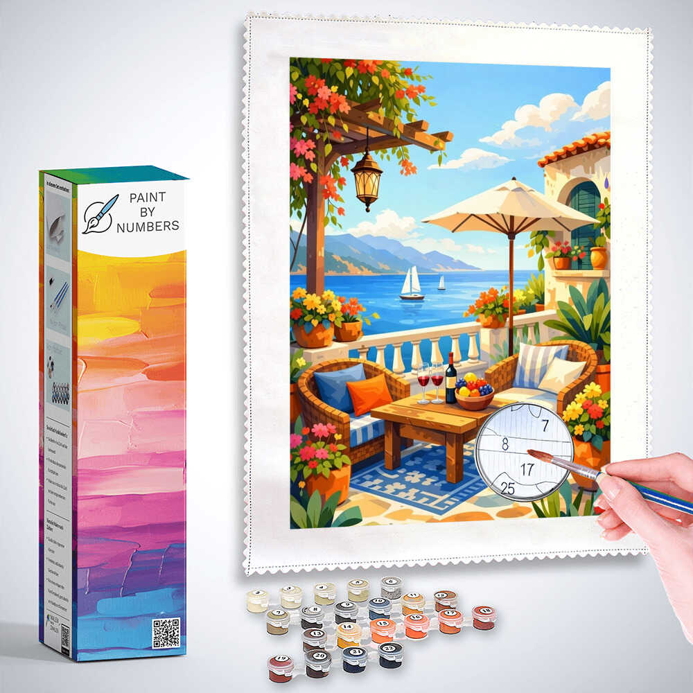 Paint by Numbers - Mediterranean Summer Dreams, Abstract