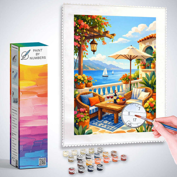 Paint by Numbers - Mediterranean Summer Dreams, Abstract