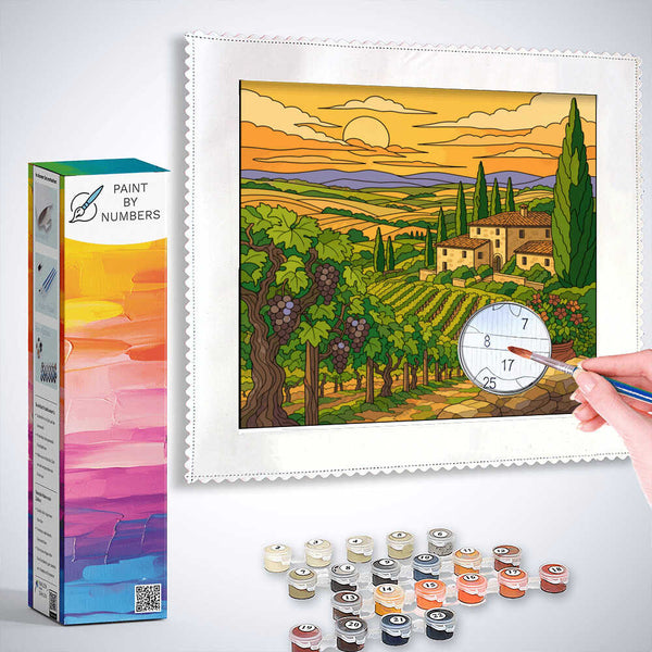 Paint by Numbers - Golden silence in Tuscany