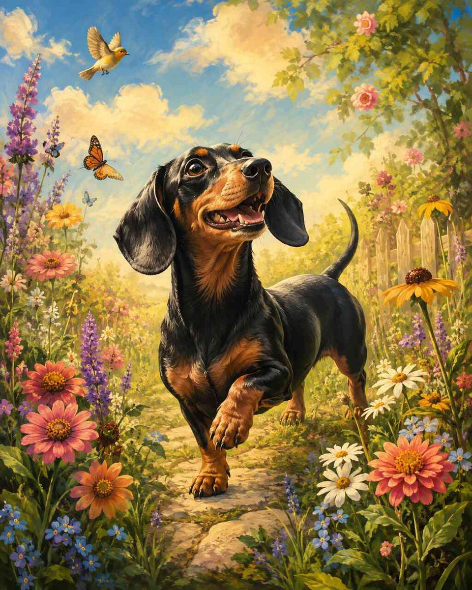 Paint by Numbers - A pleasant stroll in the flower garden