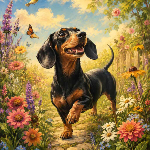 Paint by Numbers - A pleasant stroll in the flower garden