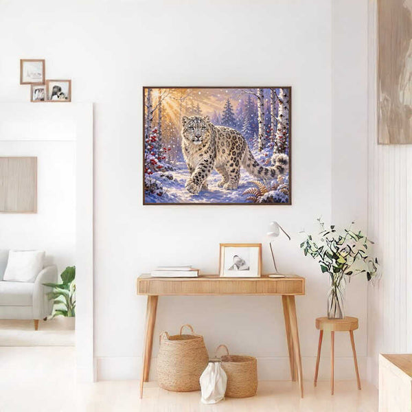 Paint by Numbers - Summit guardian in silence, snow leopard
