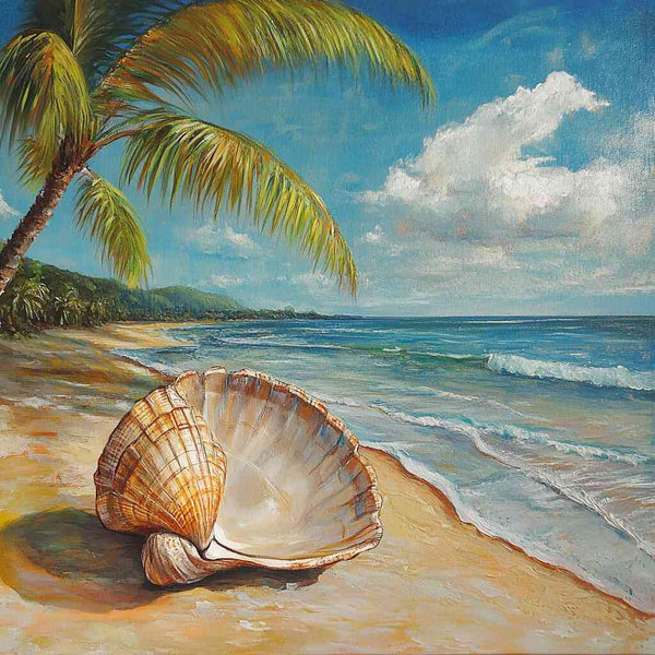 Paint by Numbers - Shell whispering on the paradise beach