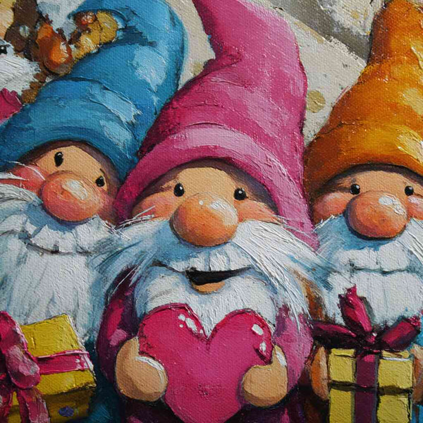 Paint by Numbers - Heart gnome, love in colors