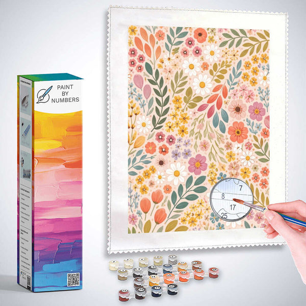 Paint by Numbers - Floral magic, spring poetry