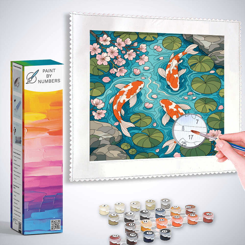 Paint by Numbers - Harmony in the water paradise