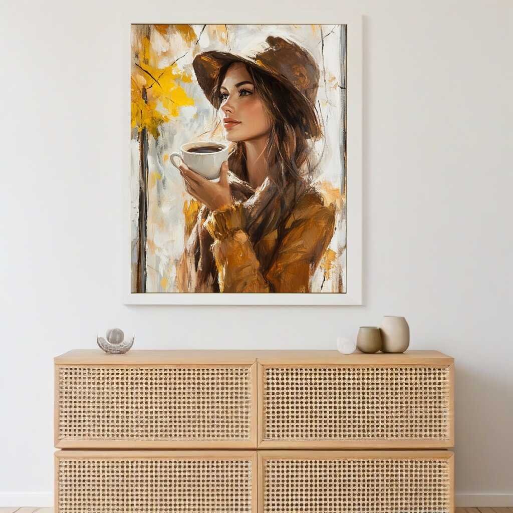 Paint by Numbers - Autumn Coffee Woman