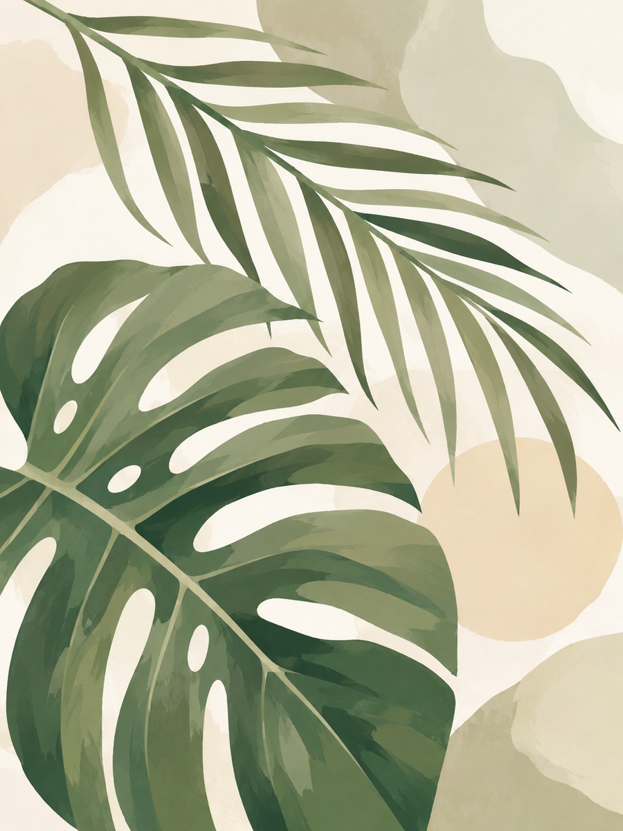 Botanical Harmony, set of 4 - Mini paint by numbers