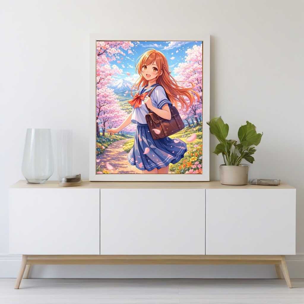 Paint by Numbers - Spring awakening amidst the magic of cherry blossoms