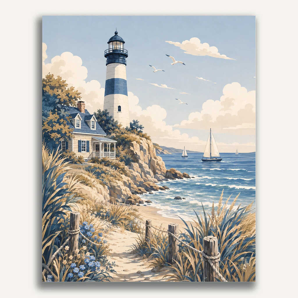Paint by Numbers - Coastal magic