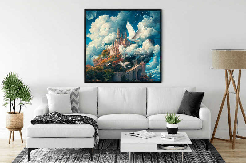 Paint by Numbers - Castle above the clouds
