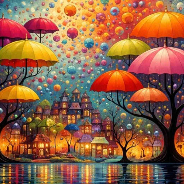 Paint by Numbers - Magical Umbrellas of Fantasy