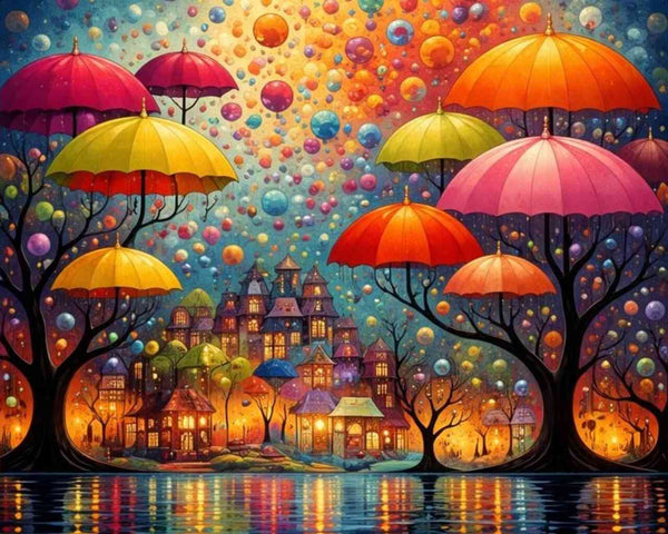 Paint by Numbers - Magical Umbrellas of Fantasy