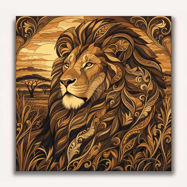Paint by Numbers - Royal grace in gold