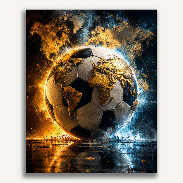 Paint by Numbers - Golden world of football