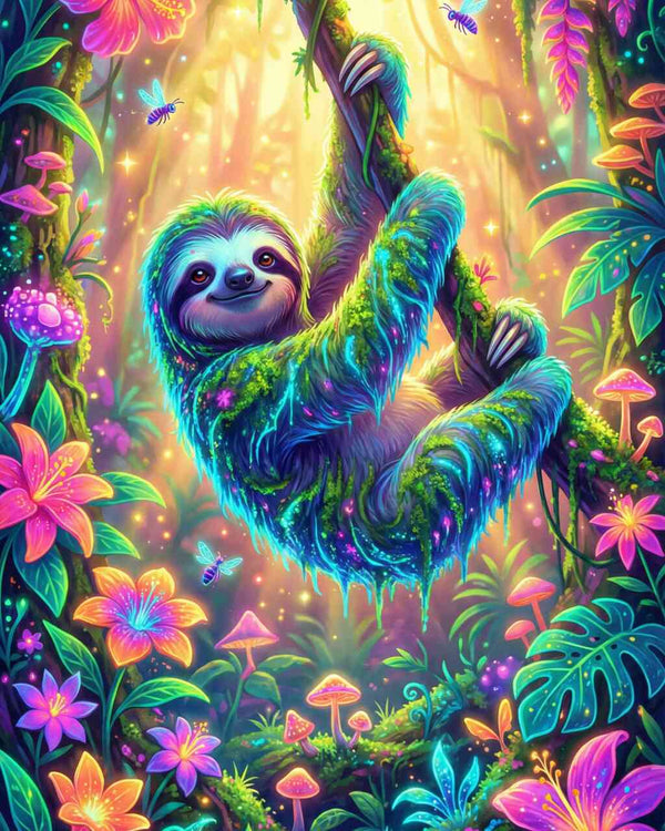 Paint by Numbers - Magical serenity in the jungle