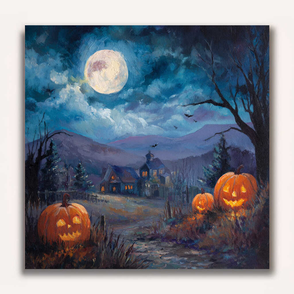Paint by Numbers - Whispers of the Halloween Moon