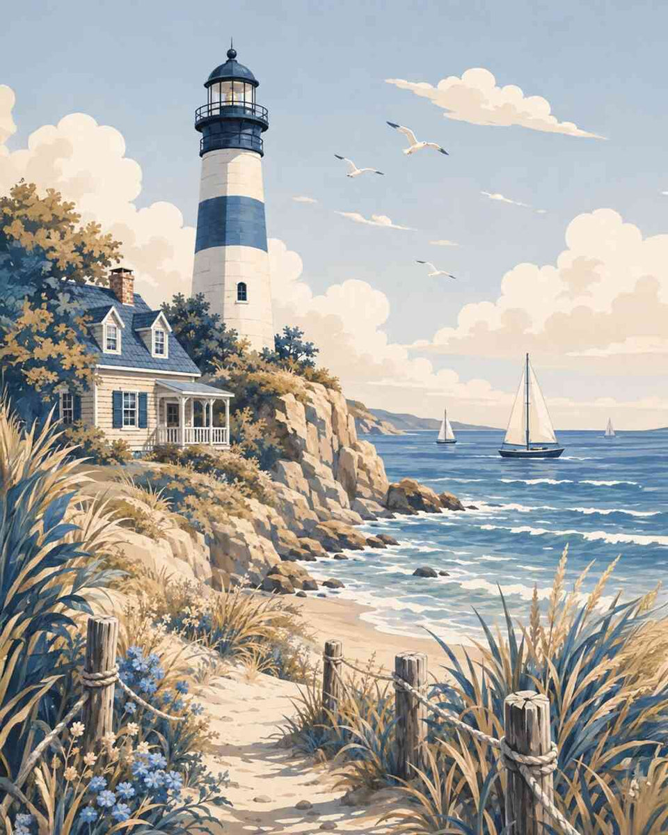 Paint by Numbers - Coastal magic
