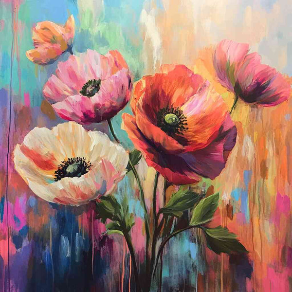 Paint by Numbers - Flower poetry in a riot of color