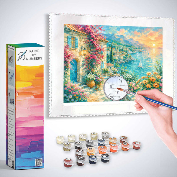 Paint by Numbers - Sunshine magic on the Mediterranean coast