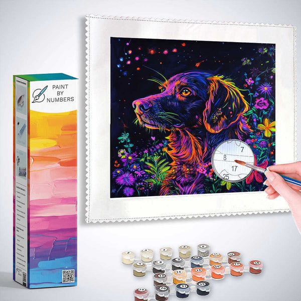 Paint by Numbers - Bright dreams, dog