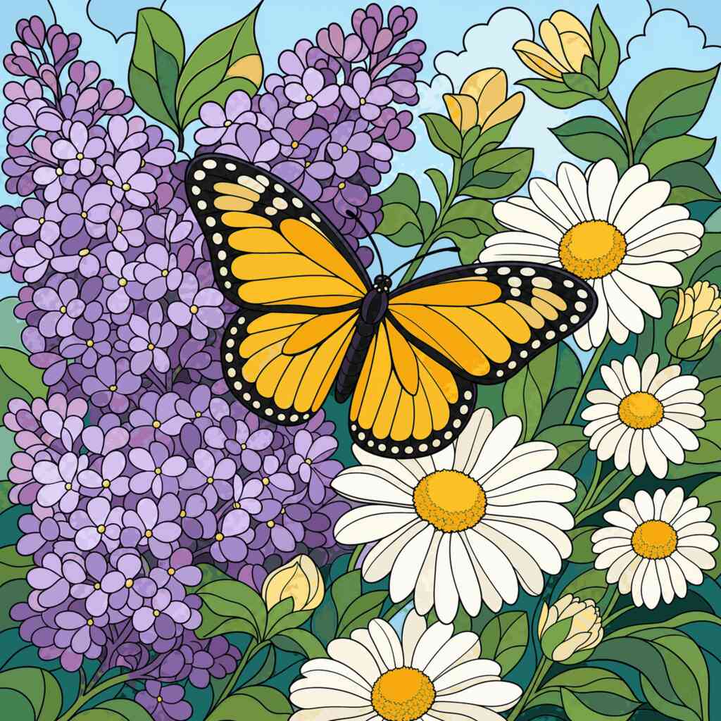Paint by Numbers - Spring magic: In the dance of nature