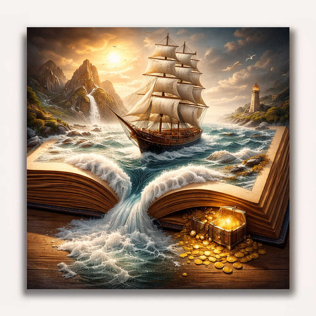 Paint by Numbers - The Adventure Awakens, Book Ship