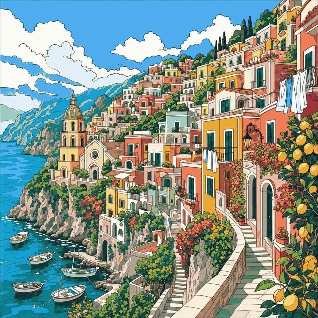 Paint by Numbers - Mediterranean Paradise: Colors of Longing