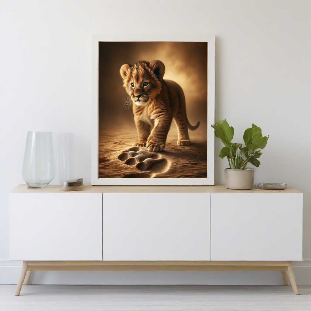 Paint by Numbers - Little lion, big footprint