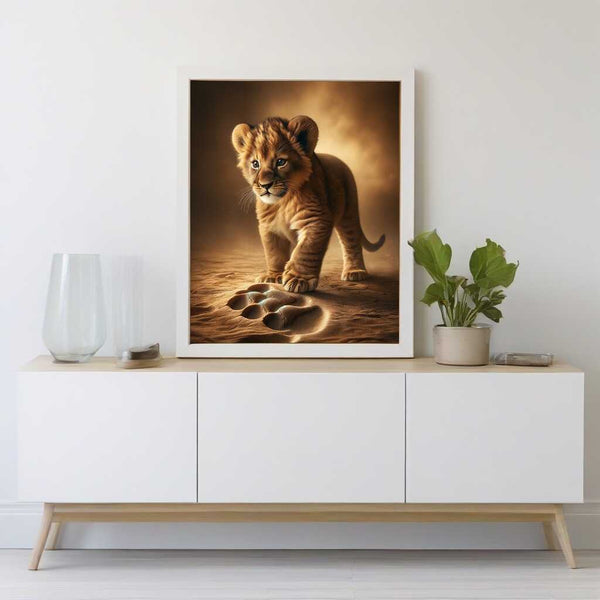Paint by Numbers - Little lion, big footprint