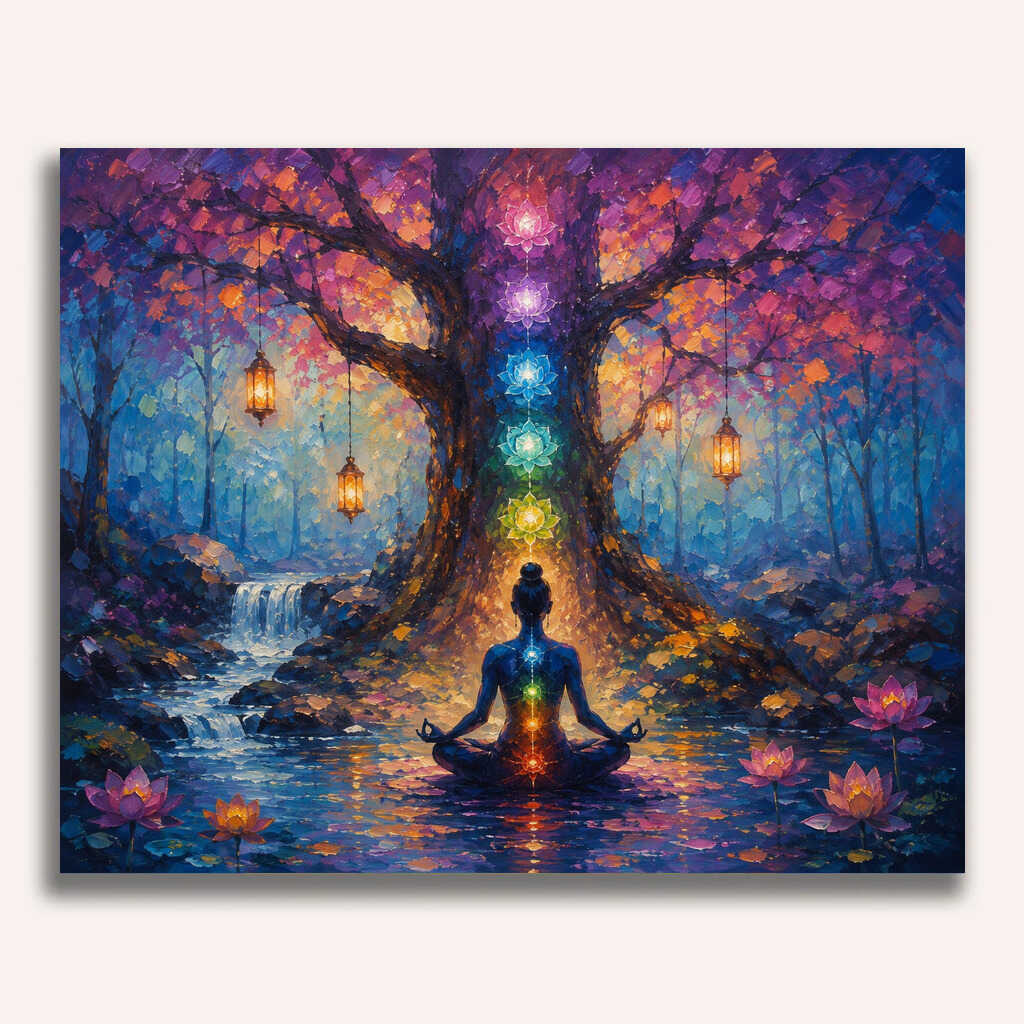 Paint by Numbers - Chakras of Light, Magic of Calm