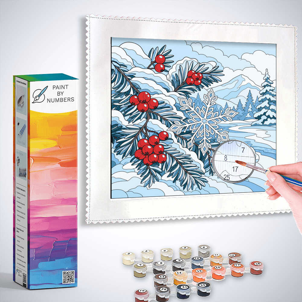 Paint by Numbers - Winter magic – quiet elegance