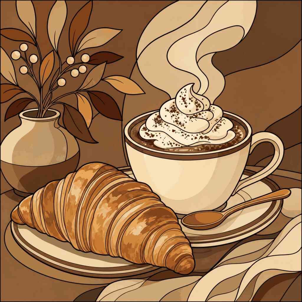 Paint by Numbers - Morning magic in the café