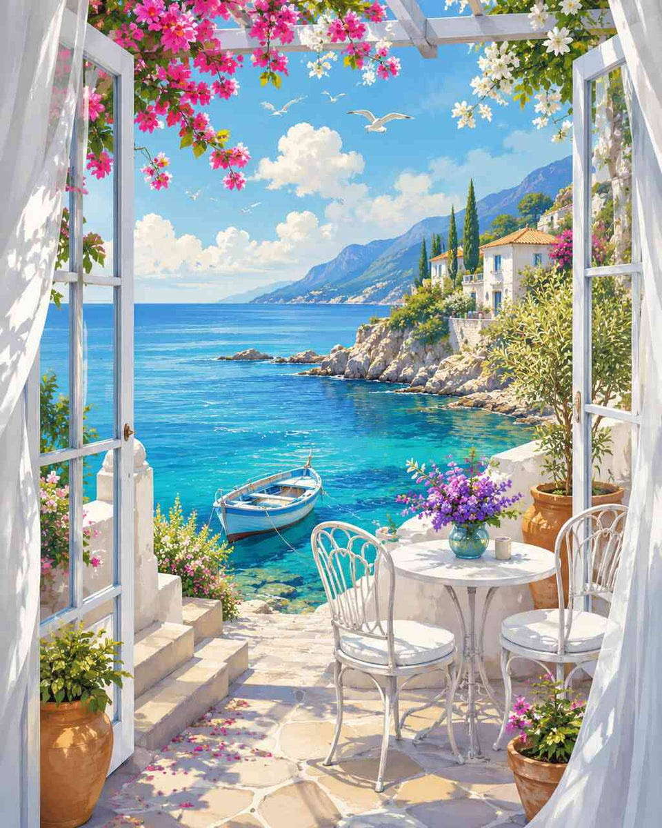 Paint by Numbers - Mediterranean Morning Magic