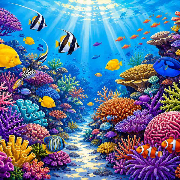 Paint by Numbers - Magical world beneath the waves