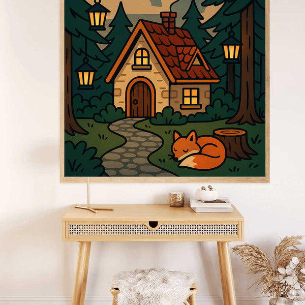 Paint by Numbers - Cozy forest view fairytale