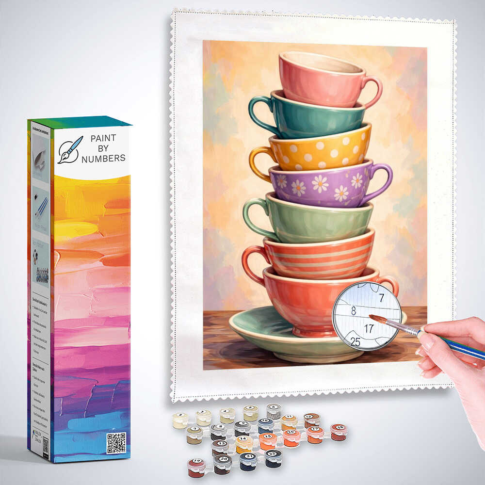 Paint by Numbers - Cup tower