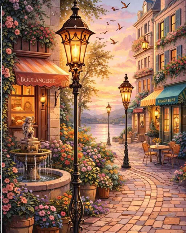 Paint by Numbers - Evening magic on the riverbank