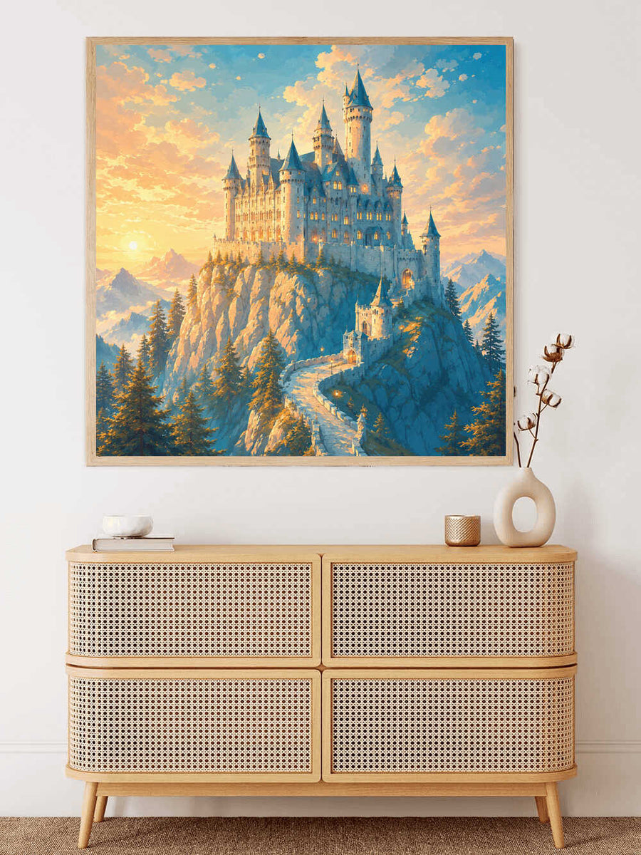 Paint by Numbers - Fairytale castle in the morning light
