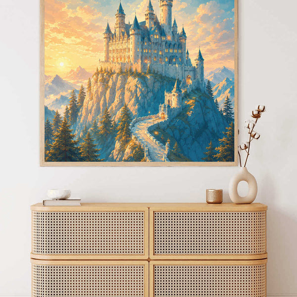 Paint by Numbers - Fairytale castle in the morning light