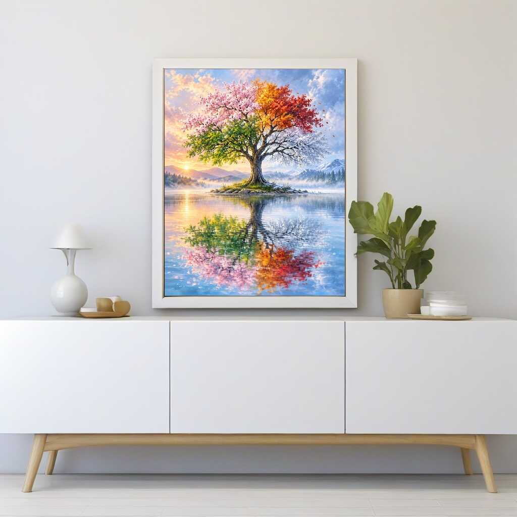 Tree, Seasons - Paint by Numbers