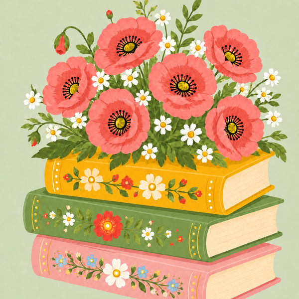 Flowerbooks, set of 4 - Mini paint by numbers