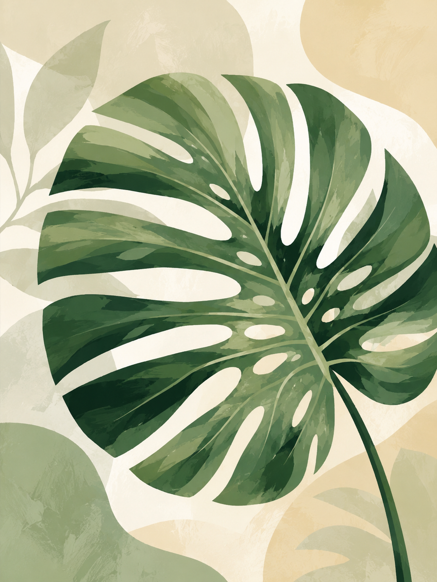 Botanical Harmony, set of 4 - Mini paint by numbers