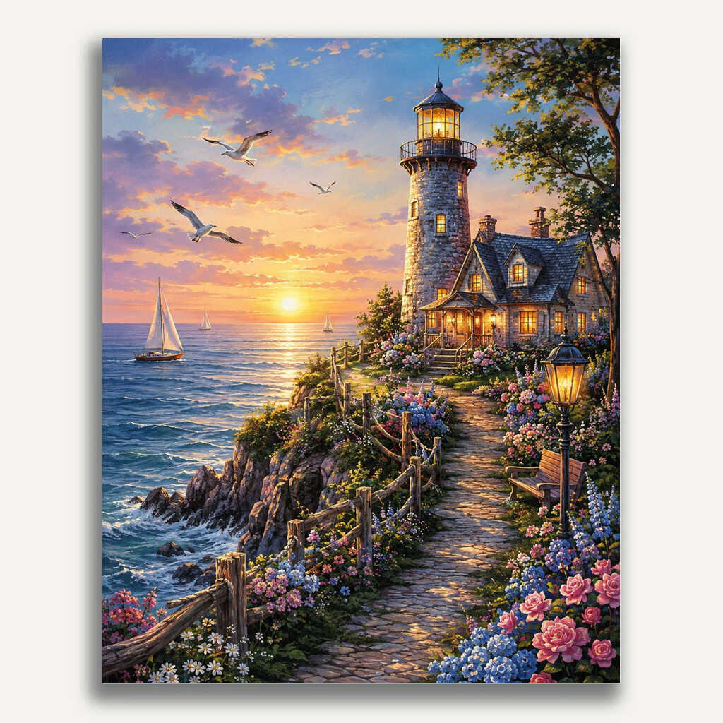 Paint by Numbers - Lighthouse of Evening Dreams