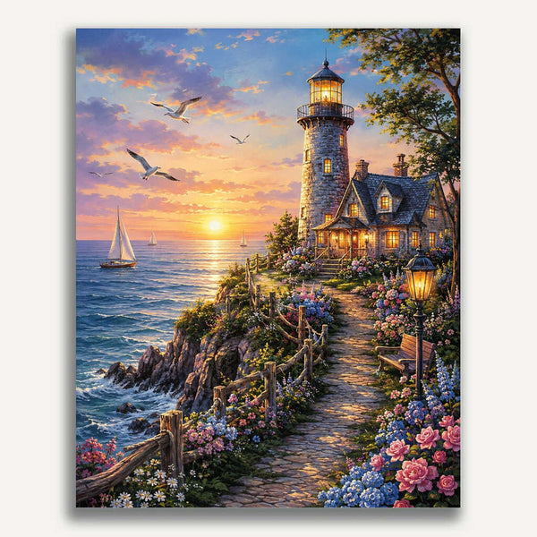 Paint by Numbers - Lighthouse of Evening Dreams