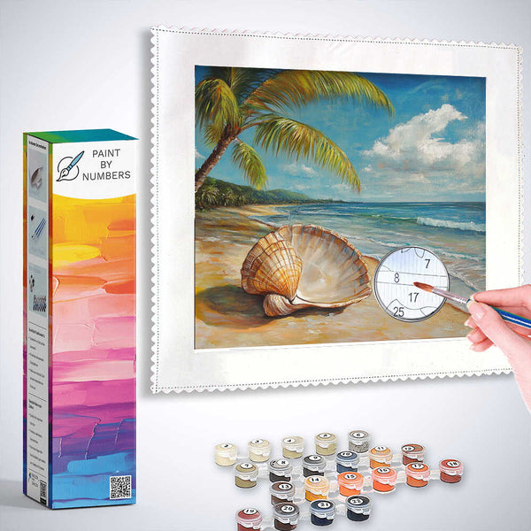 Paint by Numbers - Shell whispering on the paradise beach