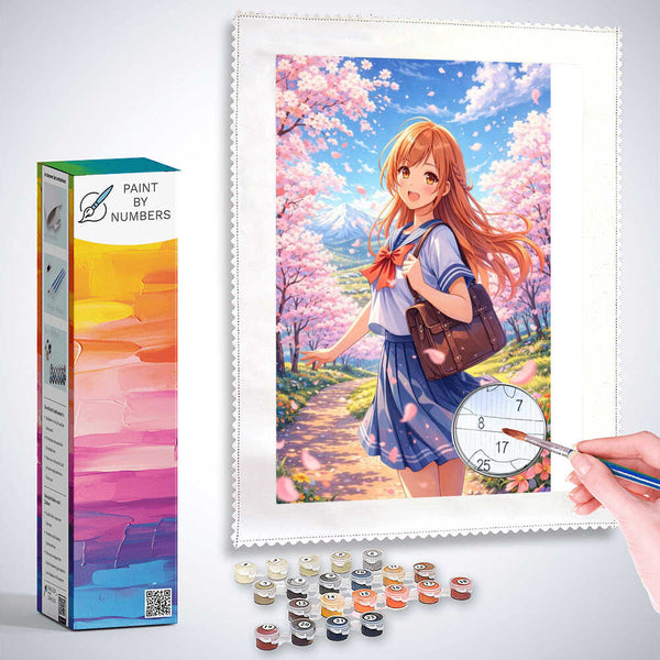 Paint by Numbers - Spring awakening amidst the magic of cherry blossoms