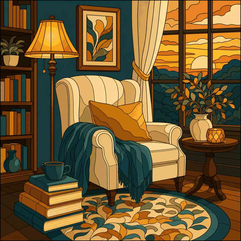 Paint by Numbers - Sunset of coziness